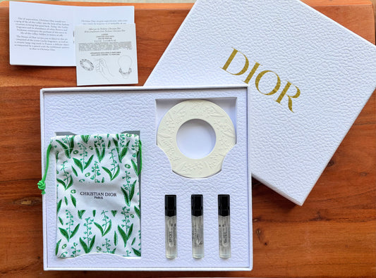 Christian Dior Perfume Home Diffuser Set | Limited Edition with Pouch & Ceramic Diffuser
