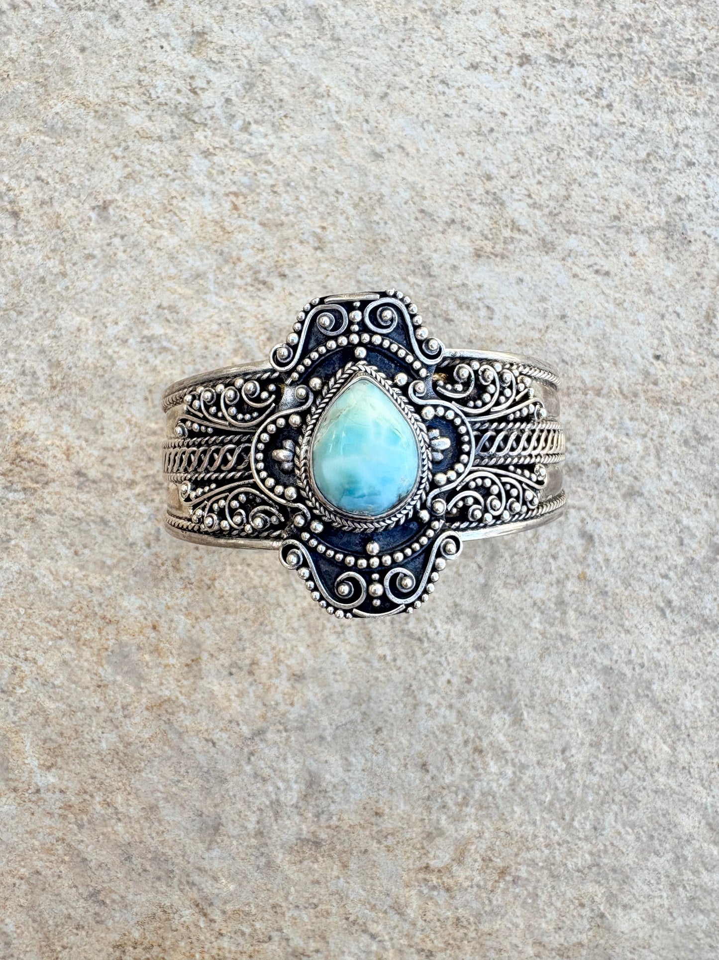 Larimar Bali sterling cuff