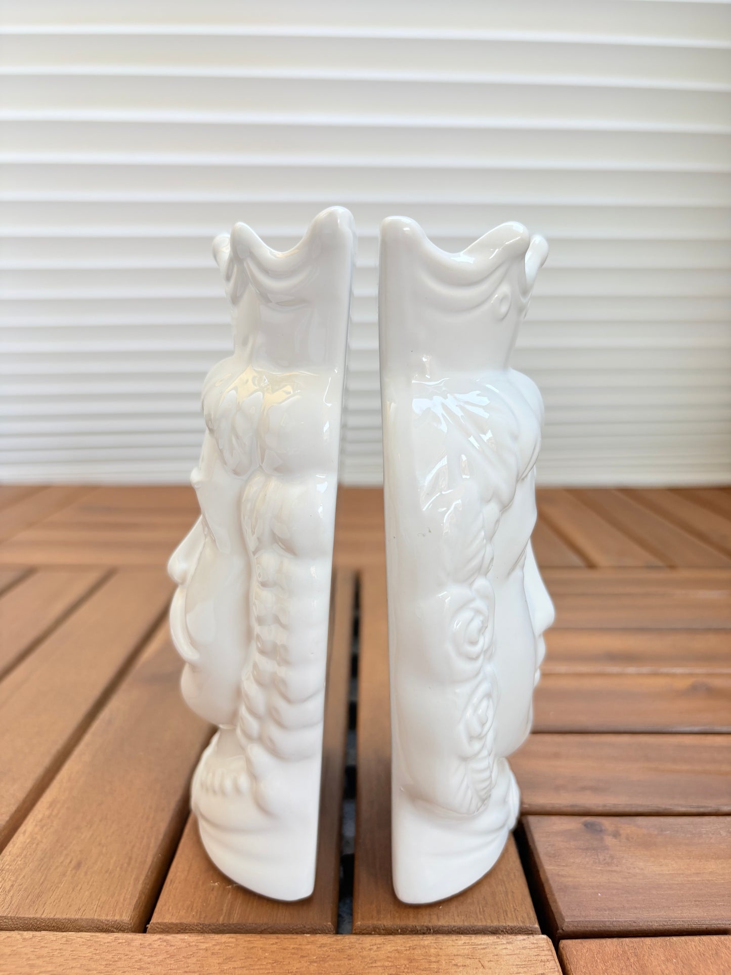 Set Of 2 Italian Moor Head Wall Pockets Planters Gallery Wall