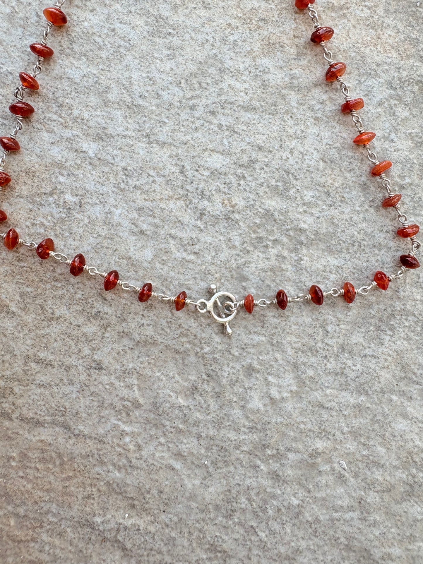 Vintage Sterling Silver & Baltic Amber Drop Necklace