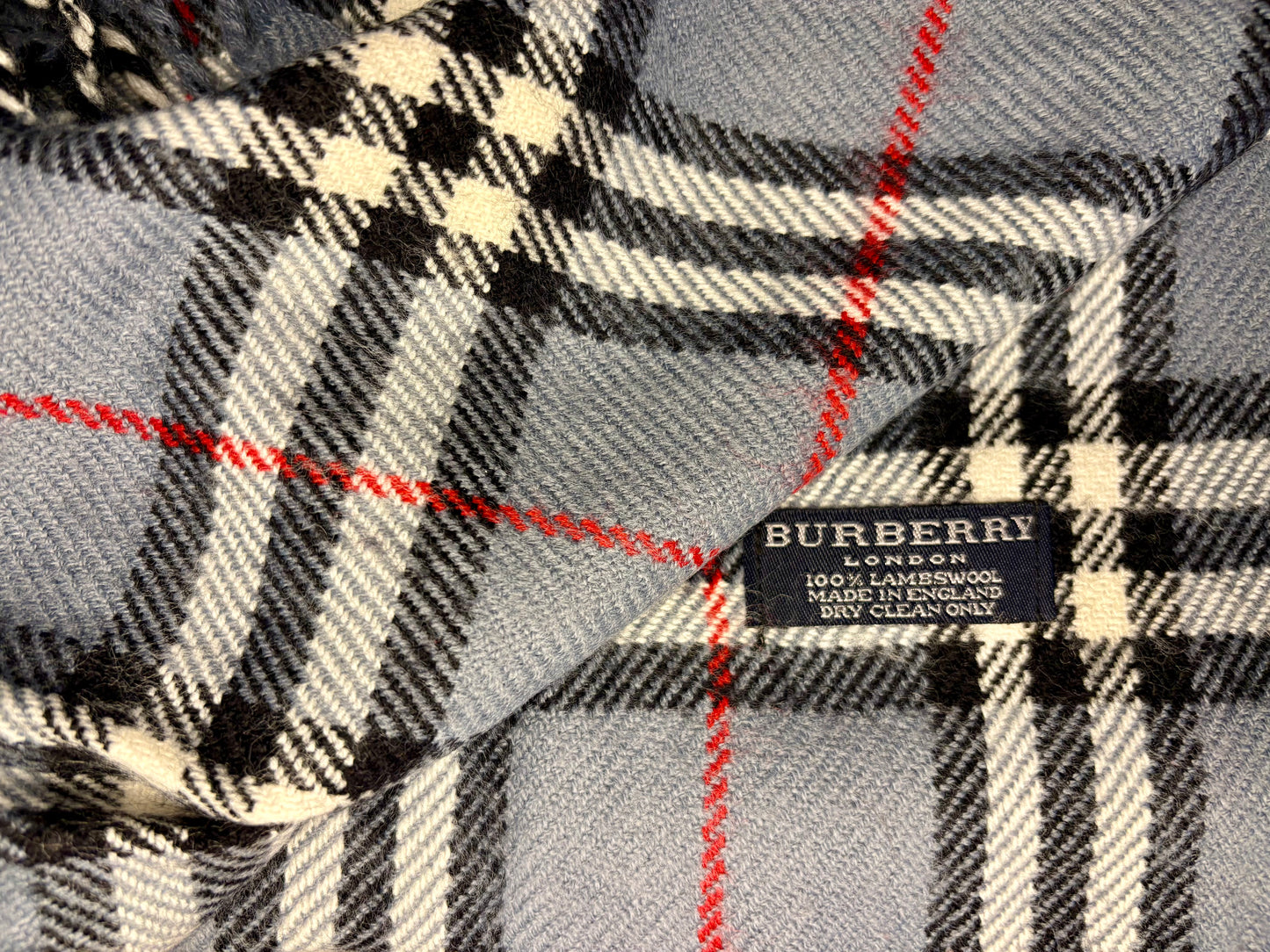 Authentic Burberry Plaid Scarf – Grey Nova Check