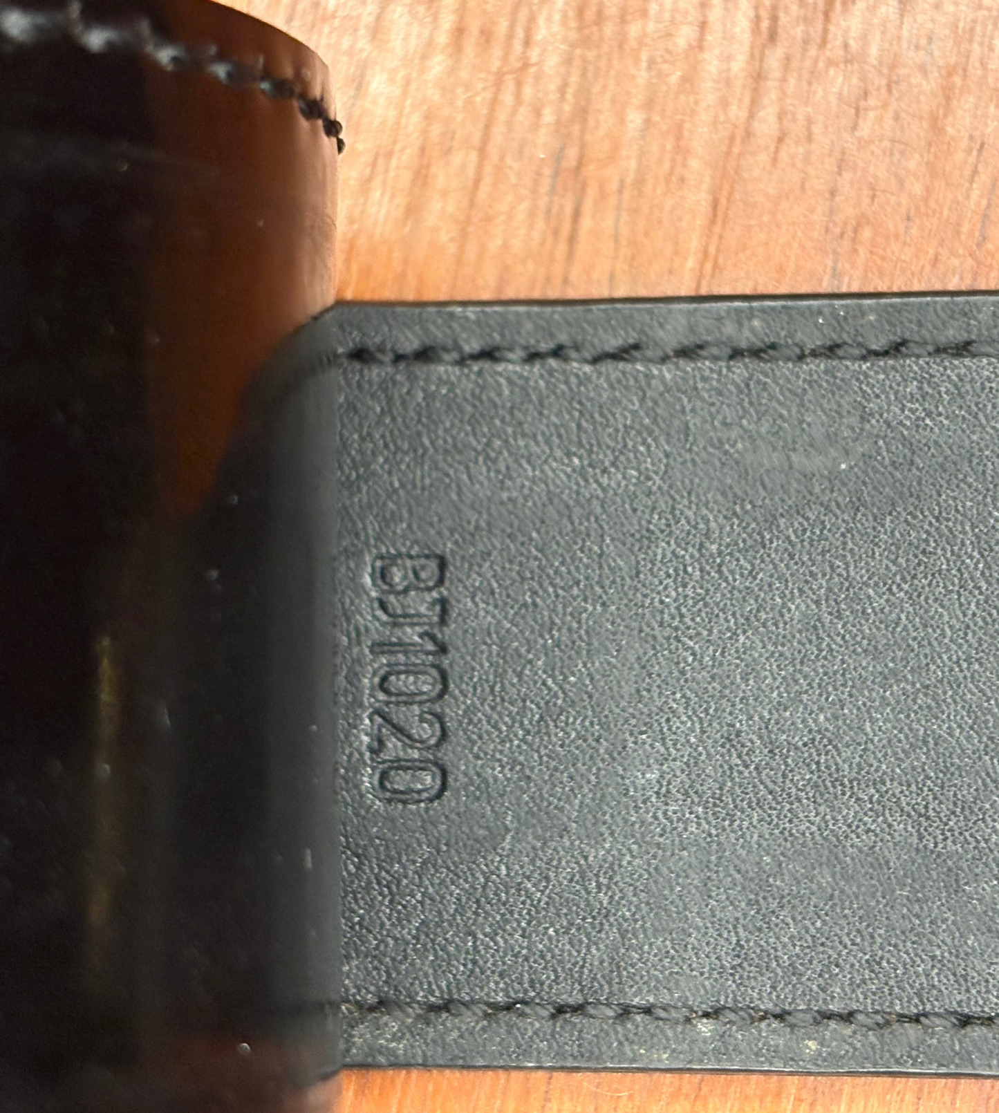 Vintage Y2K Louis Vuitton Patent Leather Damier & Gold-Tone Lock Bracelet